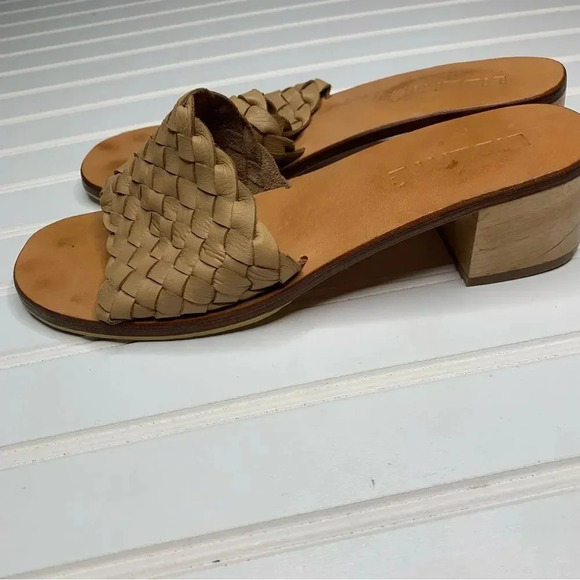 Liberte Santorini Woven Mule Leather Block Heel - Picture 8 of 12